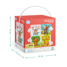 Дитячий набір пазлів "Пори року" DoDo 300125, 4 в 1 DoDo Toys