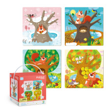 Дитячий набір пазлів "Пори року" DoDo 300125, 4 в 1 DoDo Toys