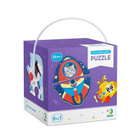 Дитячий пазл Транспорт DoDo 300154, 2-3-4 елемента DoDo Toys