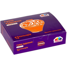 Дитячі гуашеві фарби "Творчість" 400205, 12 кольорів ГАММА'UA