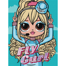Картина за номерами "L.O.L. Surprise! O.M.G. Fly Gurl" KHO6275, 30х40 см Идейка