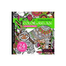 Розмальовка антистрес "Color & relax neon"РМ-67-1, 24 сторінки Апельсин