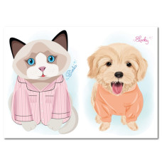 Дитяча книжка з наліпками студія краси "Dogs and cats"РМ-76-03 Апельсин