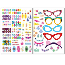 Дитяча книжка з наліпками студія краси "Nail art accesories"РМ-76-04 Апельсин