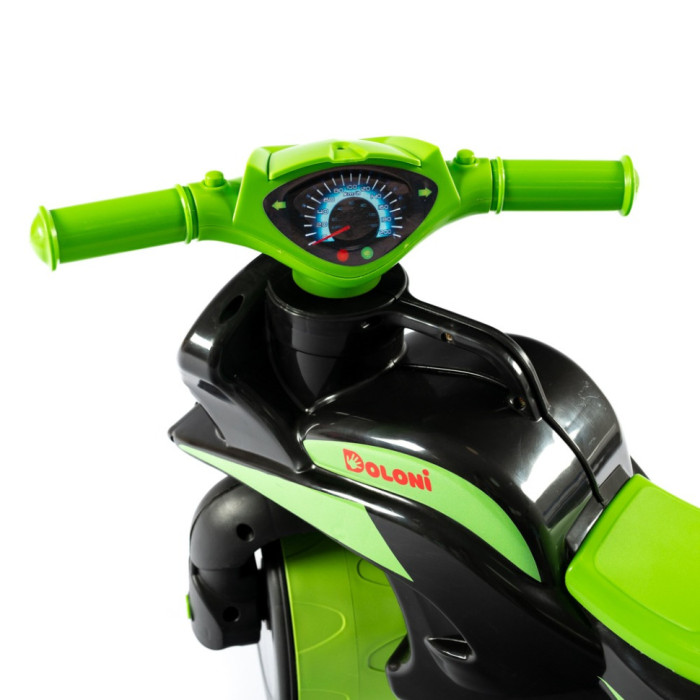 Мотобайк беговел Doloni Toys 0138/590 Чорно-Зелений Doloni