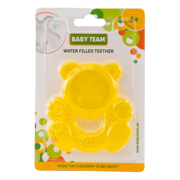 Прорізувач з водою 4004_ведмедик жовтий BABY TEAM