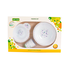 Дитячий набір для годування 6093 (тарілка, миска, чашка) BABY TEAM