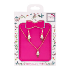 Біжутерія дитяча 2 в 1 Ice-Cream Fashion T24607 сережки + підвіска Lukky