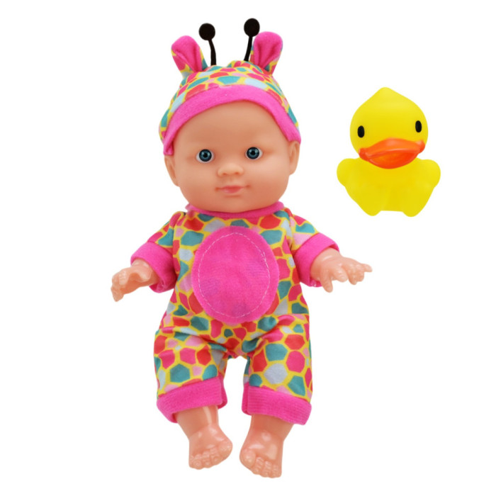 Дитяча Лялька-Пупс "Cute baby" HX623-5/7 з іграшкою Рожевий Bambi