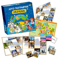 Гра "Лото географічне. Навколо світу. УКРАЇНА"Майстер MKB0150 Укр Мастер