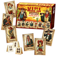 Командна рольова гра "MAFIA WESTERN" MKZ0815, 24 картки Мастер