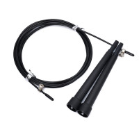 Скакалка швидкісна MS 3765(Black) 290 см, ручка пластик, мотузка гума+метал Bambi