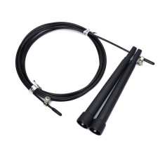 Скакалка швидкісна MS 3765(Black) 290 см, ручка пластик, мотузка гума+метал Bambi