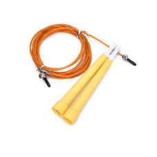 Скакалка швидкісна MS 3765(Yellow) 290 см, ручка пластик, мотузка гума+метал Bambi