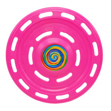 Літаюча тарілка S0007(Pink) рожева 22 см MToys