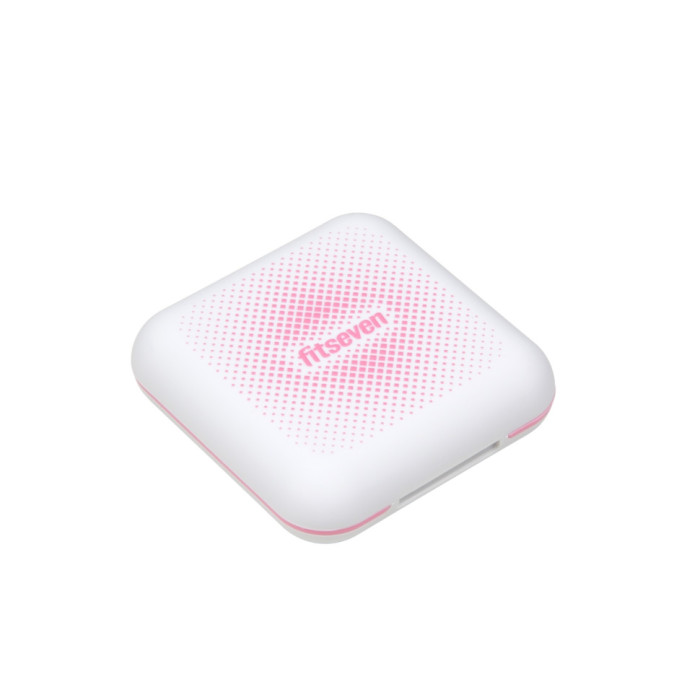 Кейс для капсул Fitseven UZSPACE TP005WP, білий з ромбами UZspace