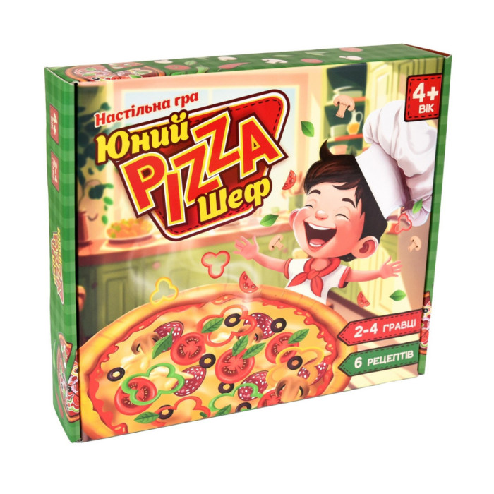 Настільна гра Юний Pizza Шеф 30781 інгредієнти для піци 6 рецептов Strateg