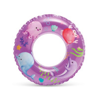Дитячий надувний круг "Рибки" 59242(Violet) фіолетовий 61 см Intex