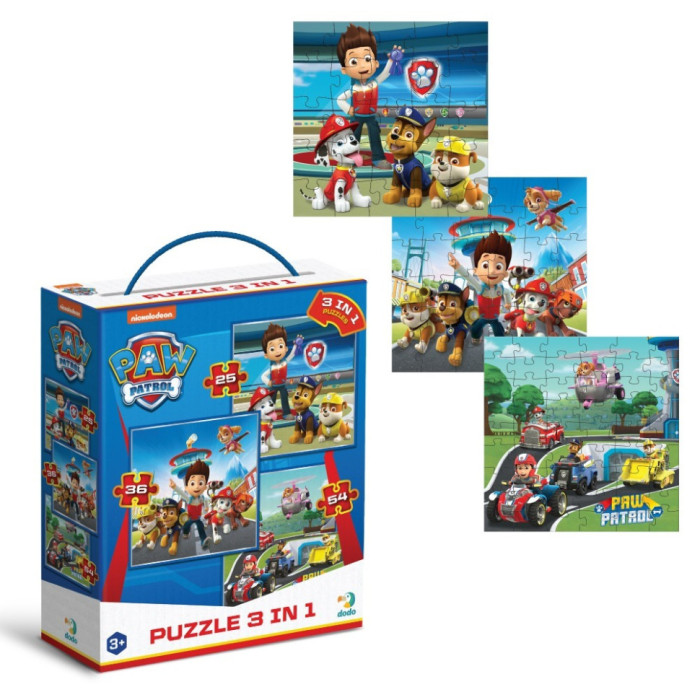 Пазл дитячий 3 в 1 "Готові до роботи" 200579, 25, 36, 54, 115 елементів DoDo Toys