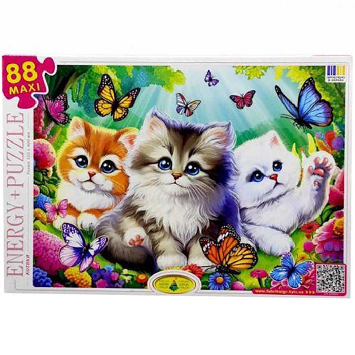 Пазл дитячий Котики 88304, 88 елементів Энергия Плюс