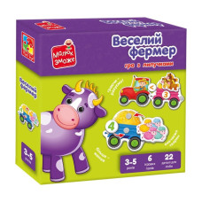 Дитяча настільна гра "Веселий фермер" VT2100-13 з липучками Vladi Toys