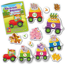 Дитяча настільна гра "Веселий фермер" VT2100-13 з липучками Vladi Toys