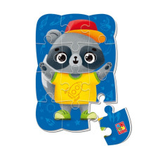 Дитячий магнітний пазл "Єнот" VT3205-91, 12 елементів Vladi Toys