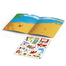 Набір для творчості "Пляж" VT4206-51, 13 наліпок на планшетці Vladi Toys