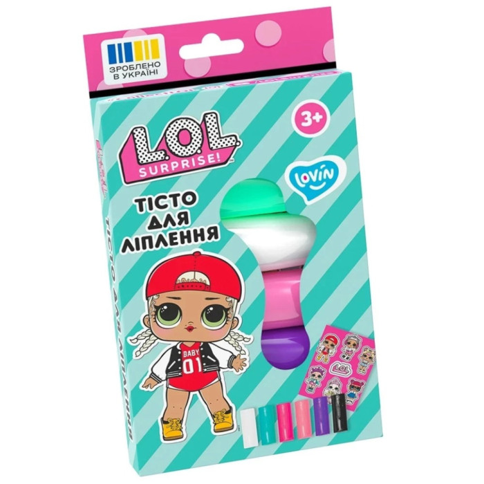 Набір для ліплення з тістом L.O.L. Surprise! LOL41245 у стиках 6 кольорів Lovin