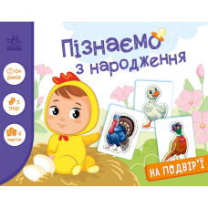 Дитяча розвиваюча гра "Пізнаємо з народження: На подвір'ї" 264014, 8 карток Ranok Creative