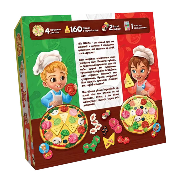 Сімейна настільна гра "IQ Pizza" G-IP-01U укр. мовою Danko Toys