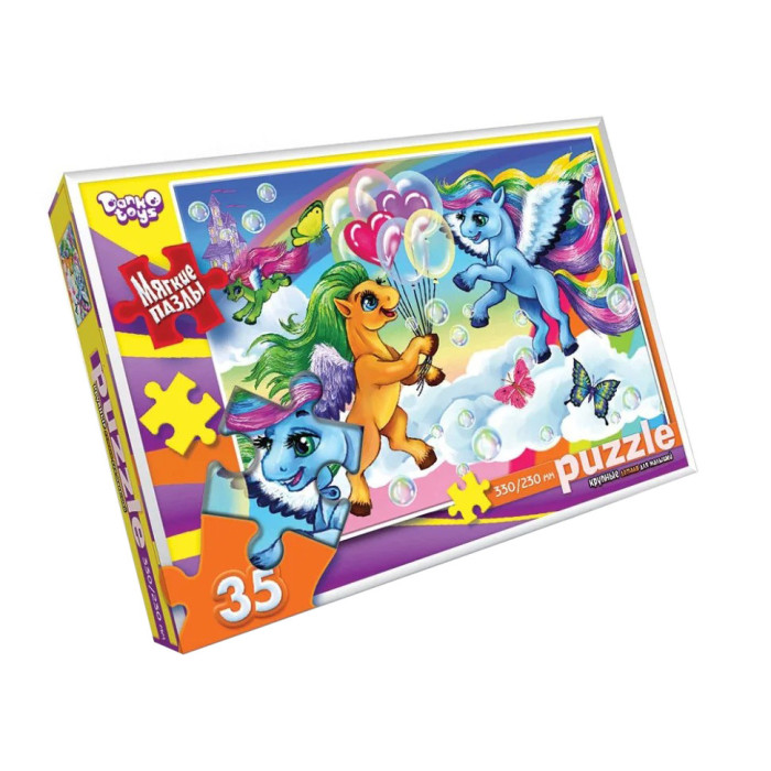 М'які пазли "Пегас із кульками" S35-10-08, 35 елементів Danko Toys