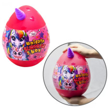 Набір для творчості в яйці "Unicorn Surprise Box" USB-01-01U для дівчинки  Рожевий Danko Toys