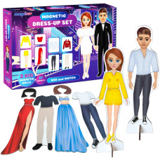 Настільна магнітна гра "Magnetic dolls" ML4032-09 EN 2 магнітні ляльки та 37 магнітів Magdum