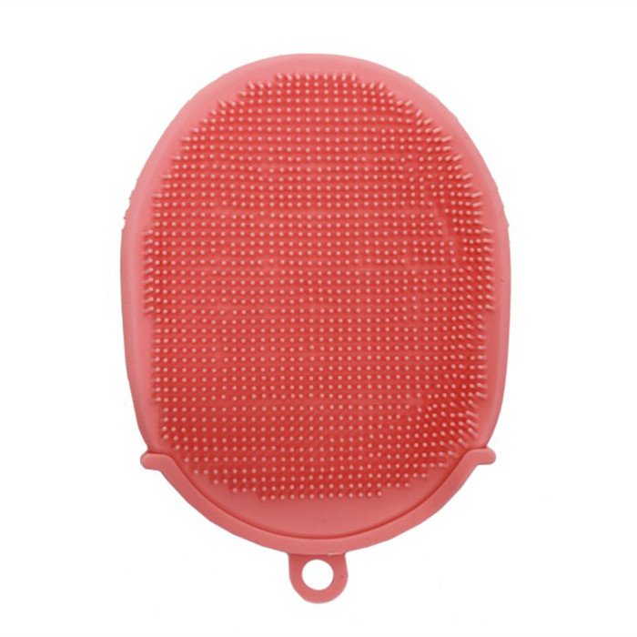 Силіконова мочалка-рукавичка для купання MGZ-0929(Pink) Mega Zayka