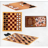 Настільна гра шахи, шашки, нарди S0003, 3в1 MToys