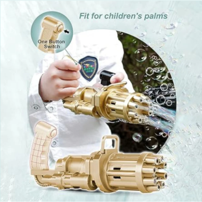 Генератор мильних бульбашок Bubble Gun Blaster "Кулемет" Bambi BB-04893 Bambi