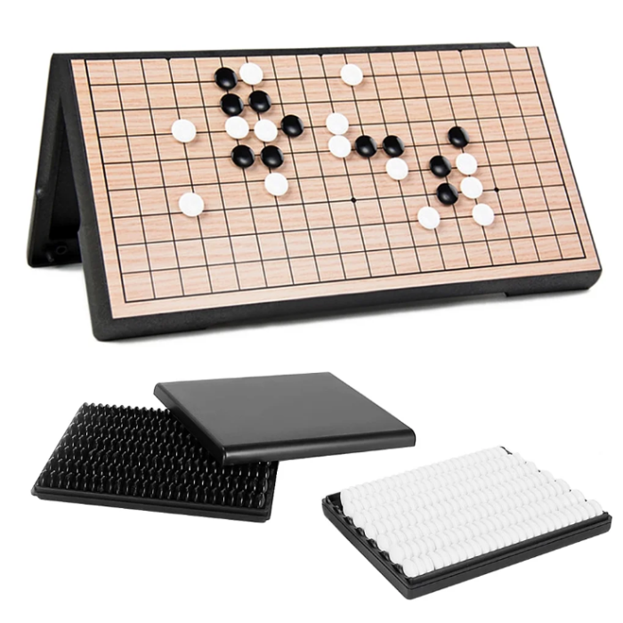 Настільна гра "Go Game" 3215GG 2 кольори фішок, ігрова дошка 32х32 см UB
