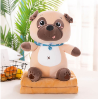 Дитяча м'яка іграшка "Собачка" L1130 іграшка з пледом, розмір 50 см Bambi