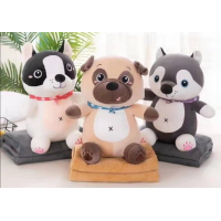 Дитяча м'яка іграшка "Собачка" L1130 іграшка з пледом, розмір 50 см Bambi