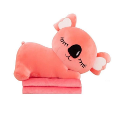 Дитяча м'яка іграшка "Коала" L1129(Pink) іграшка з пледом, розмір 50 см Bambi