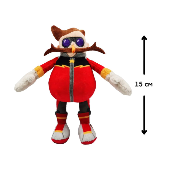 М'яка іграшка на кліпсі Доктор Еггман SONIC PRIME SON7004E 15 см Sonic Prime