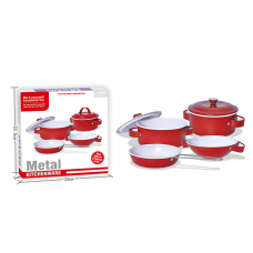 Дитячий набір посуду "Kitchenware" 620-B5(Red) каструля, пательня Bambi