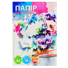 Набір паперу для акварелі А4 772547, 10 аркушів Bambi