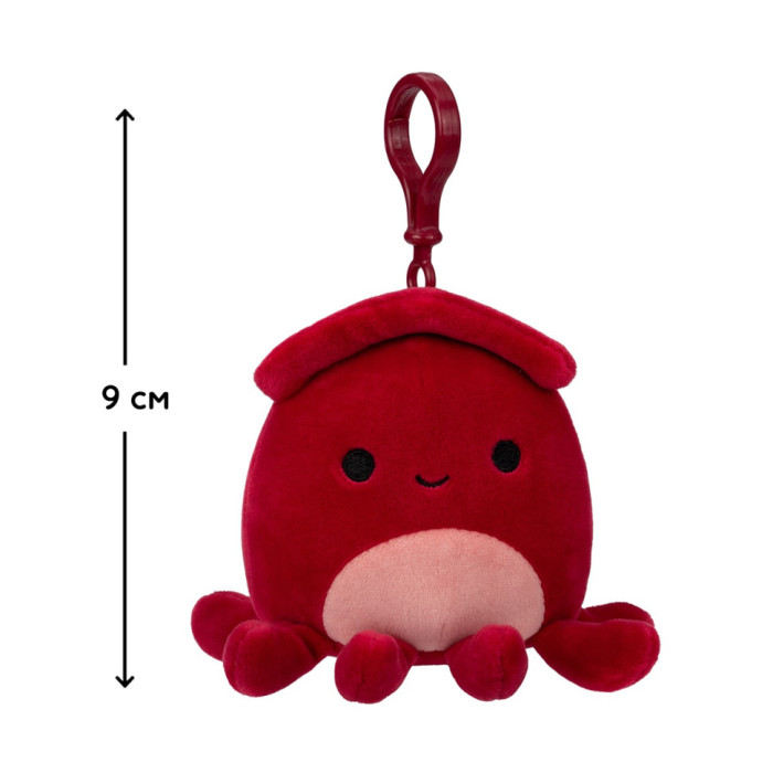 М'яка іграшка Кальмар Альтман Squishmallows SQCP00146 на кліпсі 9 см Squishmallows