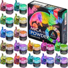 Перламутровий пігмент хамелеон Chameleon Mica Powder HM-001, 16 кольорів Alexes