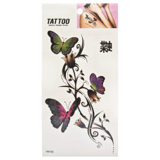 Тимчасове татуювання "Квіти та метелики Tattoo" 1020-HM1205 Bambi