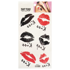 Тимчасове татуювання "Kiss Tattoo" 1020-HM541 червоно-чорний Bambi