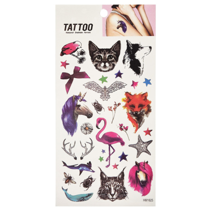 Тимчасове татуювання "Тварини та зірки Tattoo" 1020-HM1625 Bambi