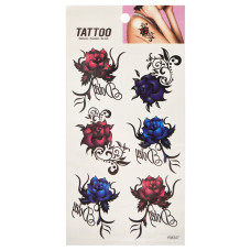 Тимчасове татуювання "Кольорові троянди Tattoo" 1020-HM347 Bambi